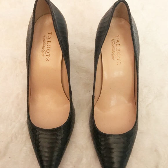 Talbots Snakeskin Embossed heels - Picture 2 of 5